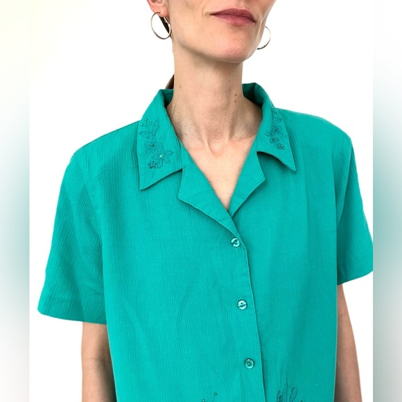 ALFRED DUNNER Vintage Embellished Button Up Shirt - Picture 3 of 6